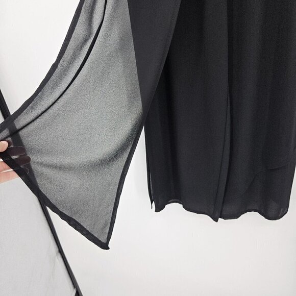 Joseph Ribkoff Trends Crepe Layered Palazzo Pants Black Women’s Size 12 Cocktail - Picture 4 of 13